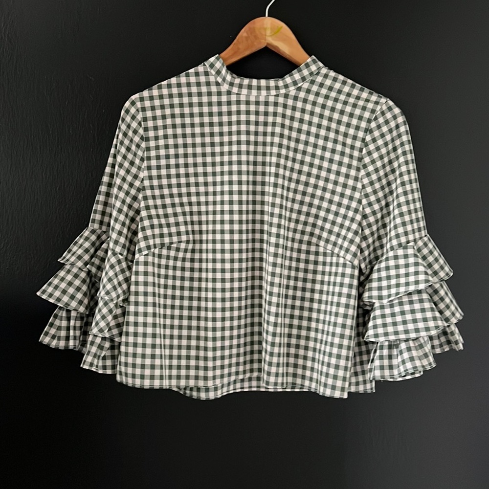 Anthropologie Sunday in Brooklyn Checkered Blouse